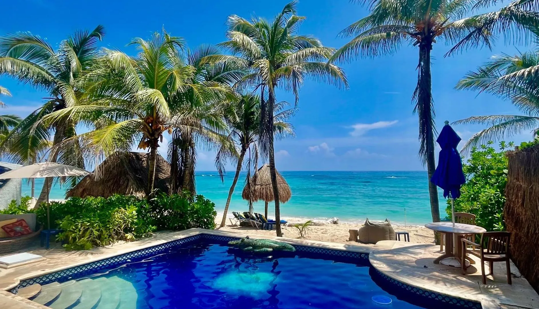Casita Sunray Private Pool And Beach Access, King Beds Akumal Mexico